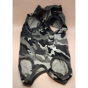 Camo Dog Outfit - Large Size - Cute! - With Snap together opening